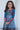 Blue Function Wear Pashmina Silk Patola Foil Printed Kid S Gown