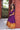 Purple Function Wear Silk Kid S Gown