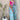 Cyan Color Casual Saree with Digital Print and Khatli Handwork