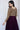 Function Wear Luminous Readymade Georgette Gown In Wine Color