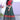 Art Silk Ceremonial Floor Length Multi Color Gown