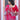 Rani Color Georgette Divine Readymade Gown With Dupatta