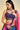 Tempting Chinon Fabric Navy Blue Color Printed Lehenga