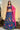 Tempting Chinon Fabric Navy Blue Color Printed Lehenga