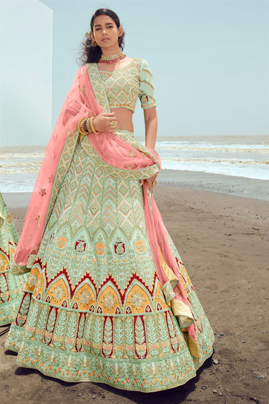 Sea Green Lehenga Choli