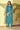 Teal Color Art Silk Fabric Casual Wear Divine Embroidered Kurti Bottom Set